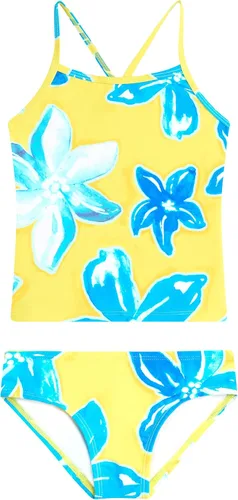 Vista 31 de Kanu Surf Niñas Melanie Beach Sport - Traje de baño tipo tankini de 2 piezas con UPF 50+ Alania Floral Aqua