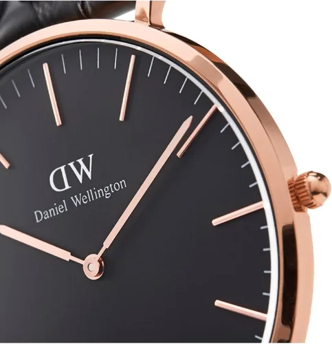 Vista 5 de Daniel Wellington Reloj Clásico Tela Oro Rosa (Poliéster)