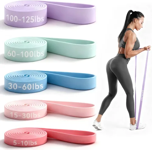 Vista 10 de HAPBEAR Pull Up Assistance Bands - Pull Up Bands - Resistance Bands - Exercise Bands Resistance Bands Set - Workout Bands for Working Out