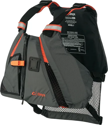 Vista 8 de Onyx Chaleco de remo dinámico MoveVent aprobado por la Guardia Costera y Transporte de Estados Unidos para adultos para kayak, piragüismo, surf
