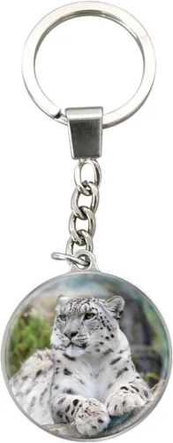 Vista 3 de Deluxebase Magnidome Llavero de domo en forma de cúpula con cadena de acero inoxidable. Llavero de cúpula de cristal