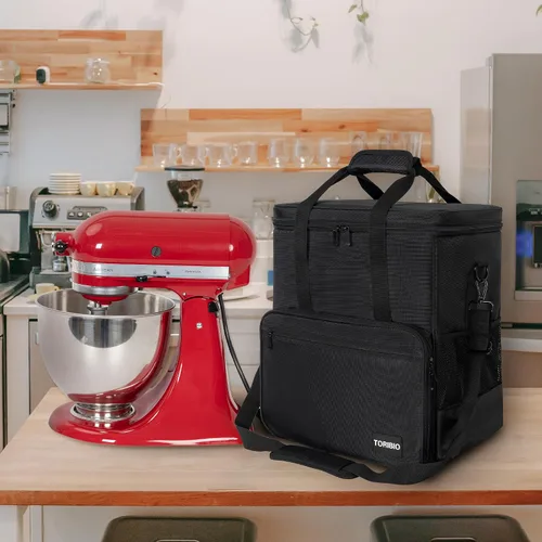 Vista 6 de TORIBIO Bolsa de almacenamiento para batidora de cocina compatible con KitchenAid y accesorios extra, bolsa/estuche portátil para batidora de 4.5