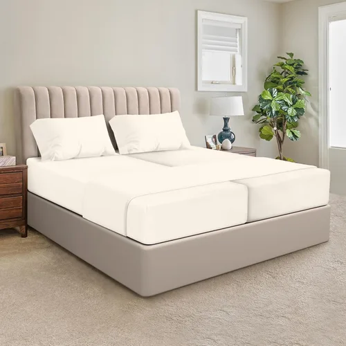 Vista 35 de SGI bedding Sábanas 100% algodón egipcio tamaño individual – Sábanas refrescantes, ropa de cama blanca suave y transpirable, ropa de cama de lujo