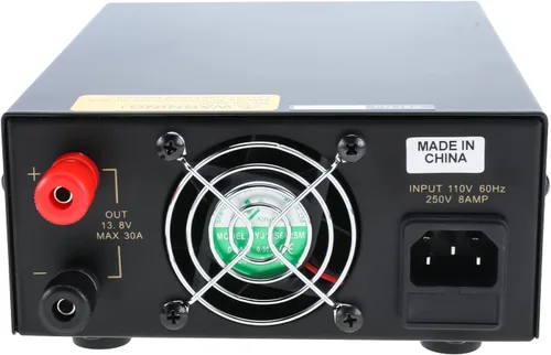 Vista 9 de Fuente de alimentación de 13.8 V 30 A CC, convertidor de potencia de banco regulado analógico con enchufe para encendedor de cigarrillos