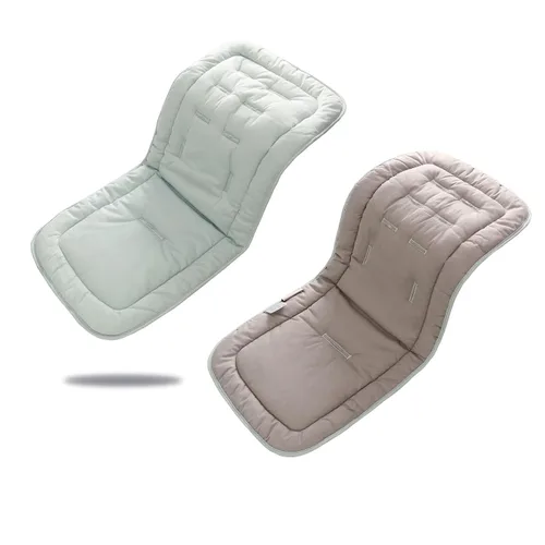 Vista 18 de Cojín para cochecito de bebé, inserto de asiento de automóvil infantil - reversible, universal, transpirable y suave, alfombrilla para cochecito