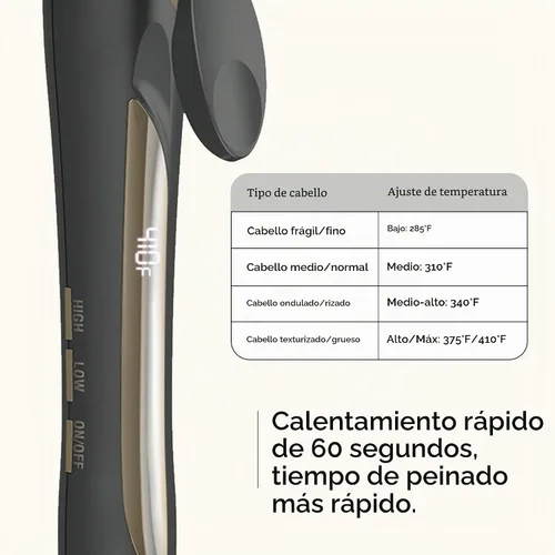 Vista 4 de INFINITIPRO by Conair - Rizador de 3 barriles, ondulador de pelo, crea ondas playeras, ondas de larga duración para uso en cabello medio a largo