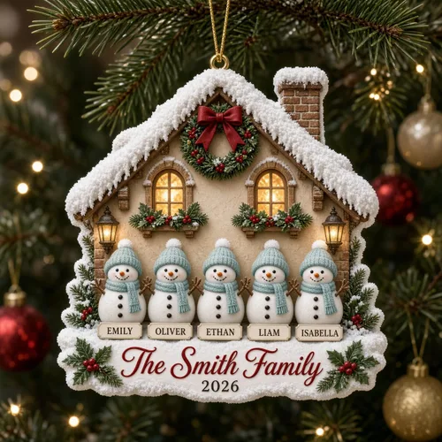 Vista 16 de Taza de Navidad personalizada con diseño de pan de jengibre 2026 Taza de crema_02