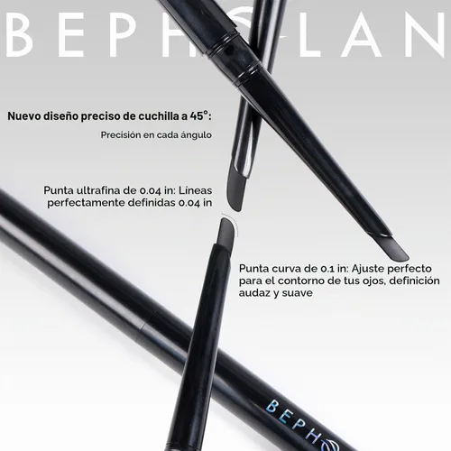 Vista 2 de Delineador de ojos BEPHOLAN D-Tip negro impermeable a prueba de manchas
