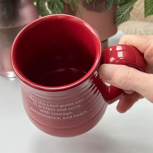 Vista 8 de Abbey Gift - Taza de cerámica para bomberos, color rojo y marrón, 4.8 pulgadas