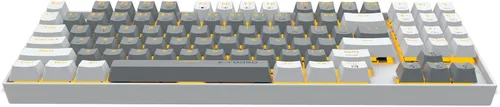 Vista 8 de Teclado mecánico de 89 teclas retroiluminación LED sin llave con teclado Nampad para juegos, teclado de computadora con cable USB con TKL Tenkeyless