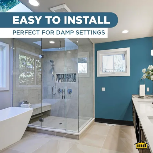 Vista 8 de Vinilo cobertor autoadhesivo de pared M D BUILDING PRODUCTS de base satinada 4" x 20', 93146