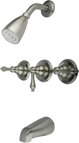 Vista 7 de Kingston Brass KB233ALAB Magellan - Grifo para bañera y ducha, latón antiguo, 72 x 8 x 7.38 pulgadas