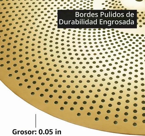 Vista 4 de Paquete de platillos de bajo volumen 14"/16"/18"/20" 5 unidades Dorado