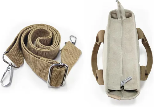 Vista 4 de Bolso de mano pequeño con cremallera para mujer, bolso cruzado de lona, bolso de hombro, bolso de mano, bolso de mensajero 2023