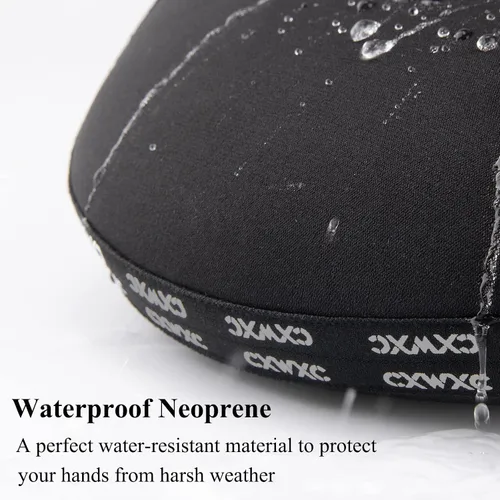 Vista 4 de Handlebar Mittens- Windproof & Waterproof Fat Bike Bar Covers - Commuter Mountain Road Bicycle Bar Warmer Covers for Winter Cycling
