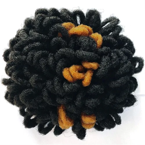 Vista 2 de DreadLocks Chignons Afro High Puff Cola de Caballo con Cordón Moño de Cabello Postizos Faux Locs Chignons con Clip Cola de Caballo para Mujeres 1B/27
