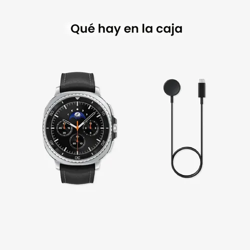 Vista 11 de Samsung Galaxy Watch 8 Classic (2025) - Reloj inteligente Bluetooth de 46 mm, diseño de cojín, bisel giratorio, botón rápido, entrenador de dormir