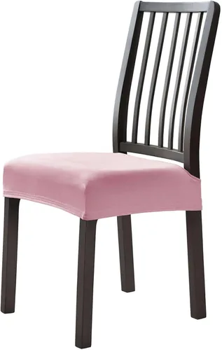 Vista 18 de Fundas de asiento de terciopelo para sillas de comedor, fundas elásticas para sillas de comedor de 2 piezas con parte inferior elástica