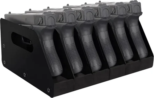 Vista 9 de Adoreal Estante para pistola para pistola, estante para pistola, almacenamiento de gabinete de armas, accesorios organizadores de pistolas, soportes
