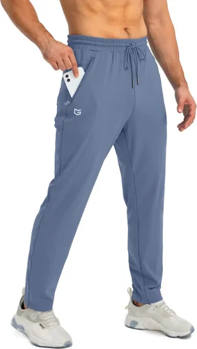 Vista 9 de G Gradual - Pantalones deportivos para hombre con bolsillos con cremallera, joggers cónicos para hombres, pantalones atléticos para entrenamiento