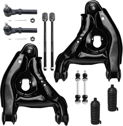 Vista 58 de Detroit Axle - Kit de suspensión delantera de 10 piezas para Jeep 2002-2004