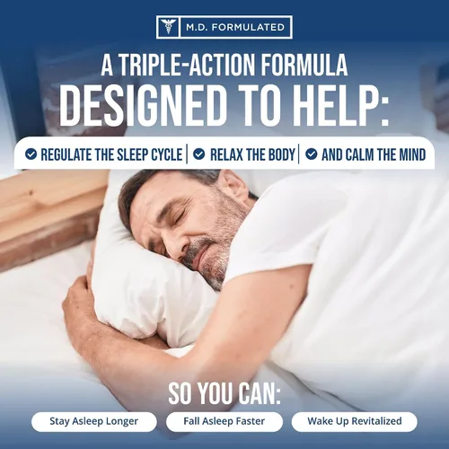 Vista 4 de Ayuda para dormir Relaxium – Fórmula de fuerza profesional para adultos 5 mg de melatonina, glicinato de magnesio, valeriana y ashwagandha Ayuda