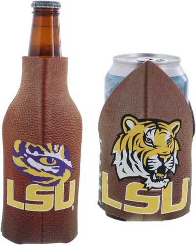 Vista 3 de College Team Color Logo Can & Bottle Holder Insulator Beverage Cooler Set