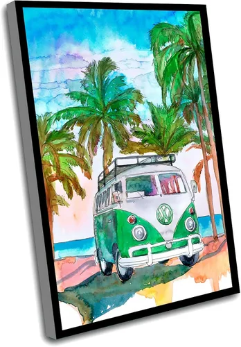 Vista 11 de Decoración de habitación de niños para dormitorio, decoración de oficina negra, pintura de acuarela con estampado de guijarros de playa, regalos