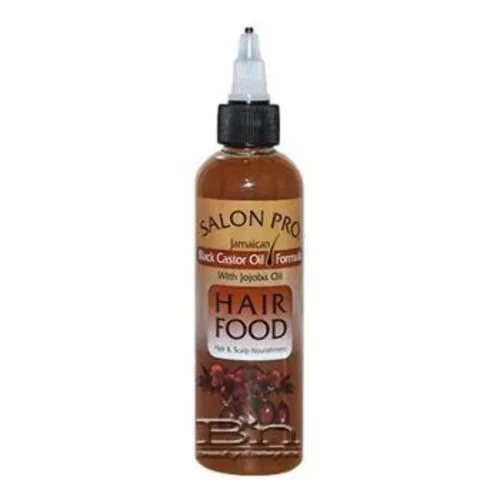 Vista 3 de Salon Pro Hair Food, aceite de coco con almendras y aceite de oliva, 4 onzas