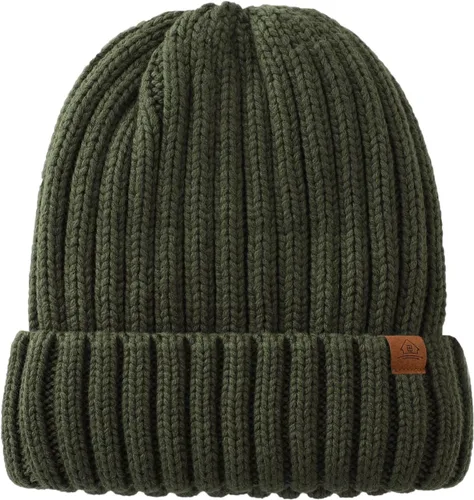Vista 2 de Home Prefer Gorro de invierno para hombre, con forro polar de lana, gorro de punto cálido