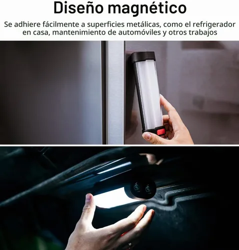 Vista 3 de Linterna solar para campamento, 1800 lúmenes, 13 modos de luz, batería de 3000 mAh, impermeable IP66, luces LED recargables para huracán