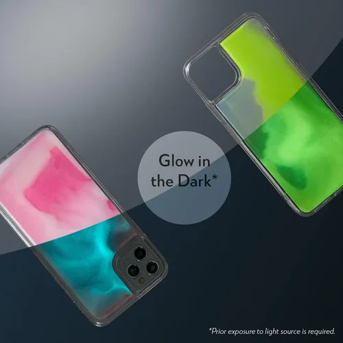 Vista 7 de SteepLab Flowing Neon Sand - Funda líquida para iPhone 14 Pro Max (2022, 6.7 pulgadas), protección de cuerpo completo con bisel elevado