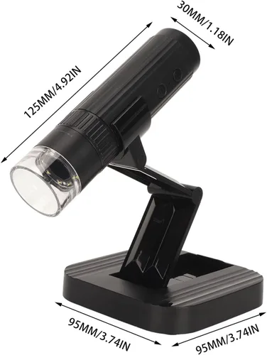 Vista 6 de Microscopio digital, cámara plegable de microscopios de bolsillo de mano, microscopio USB de aumento 50X a 1000X para iOS