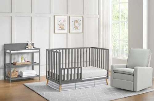 Vista 3 de Oxford Baby Cozy Nest - Riel de protección para niños pequeños, color gris paloma