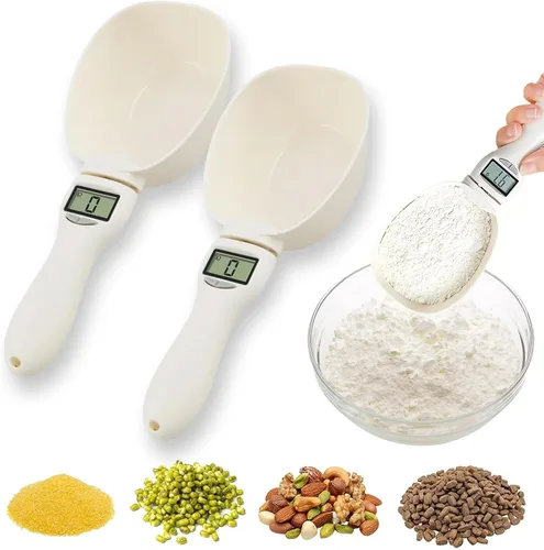 Vista 8 de Cuchara medidora de alimentos, cuchara de medición digital, balanza de cuchara de pesaje de 28.22 oz/0.00 oz de alta precisión con pantalla LCD