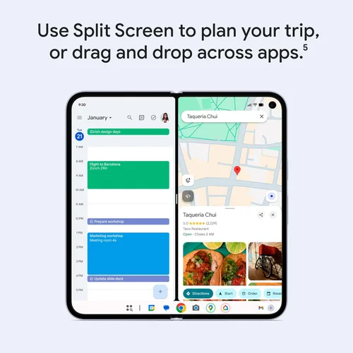 Vista 4 de Google Pixel 10 Pro Fold - Smartphone Android desbloqueado - Asistente de IA Gemini, sistema avanzado de cámara trasera triple, batería de más de 24