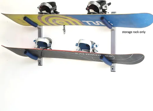 Vista 2 de SPAREHAND Single Rack Wall Mount - Storage Rack for Surfboards, Wakeboards, and Skis - Garage Storage Rack and Wall Hanger