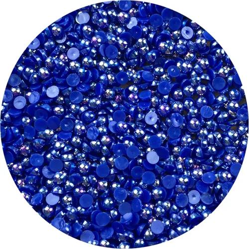 Vista 25 de 2000 piezas de cuentas de media perla de 3 mm para manualidades, cuentas de perla de parte trasera plana, cuentas semirredondas para joyería, arte