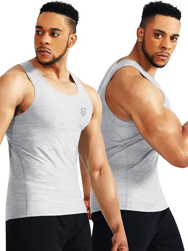 Vista 4 de NELEUS Paquete de 3 camisetas de compresión de ajuste seco para hombre