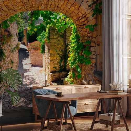 Vista 6 de artgeist Mural de pared Paisaje de la naturaleza, 77 x 55 pulgadas, papel tapiz autoadhesivo, extraíble, gran adhesivo, decoración de pared, diseño