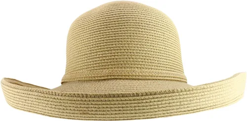 Vista 2 de Trendy Apparel Shop Sombrero de sol con ala de hervidor de agua grande con protección UPF 50+ para mujer