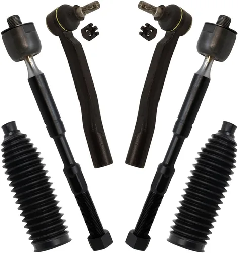 Vista 294 de TRQ Kit de dirección delantera con barra de acoplamiento de fuelle de piñón y cremallera compatible con Toyota Echo 2000-2005