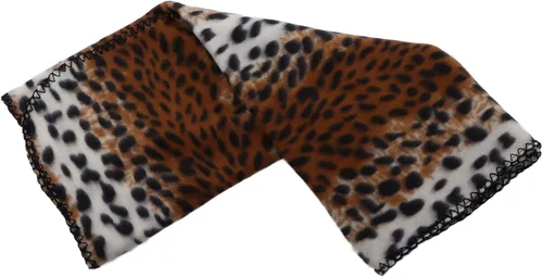 Vista 8 de Manta de forro polar para mascotas, aísla eficazmente la perrera cálida y cómoda para camping, viajes, hotel, playa (estampado de leopardo, S)
