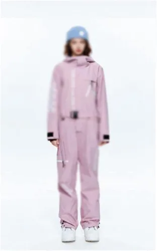 Vista 3 de LEPSJGC - Overol de snowboard para mujer con capucha y traje de esquí (color D, talla XL)
