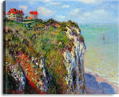 Vista 124 de A&T ARTWORK Antibes Seen from The Salis Gardens de Claude Monet Las Obras de Arte Clásico Mundial Reproducciones, Impresiones de Arte en Lienzo