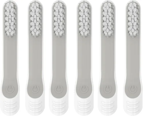 Vista 9 de Paquete de 6 cabezales de repuesto para cepillo de dientes eléctrico Quip para adultos, cerdas suaves, cabezales de cepillo de dientes para adultos