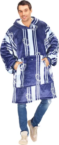 Vista 13 de Tirrinia - Sudadera con capucha de gran tamaño, manta de sherpa cómoda, reversible, gigante, para adultos, hombres, mujeres, adolescentes, esposa