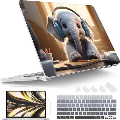 Vista 28 de Tuiklol Funda rígida para MacBook Air 2026, 2025, 2024, 2023, modelo M5, A3448, M4, A3241, M3, A3114, M2, A2941, funda rígida para MacBook de 15.3