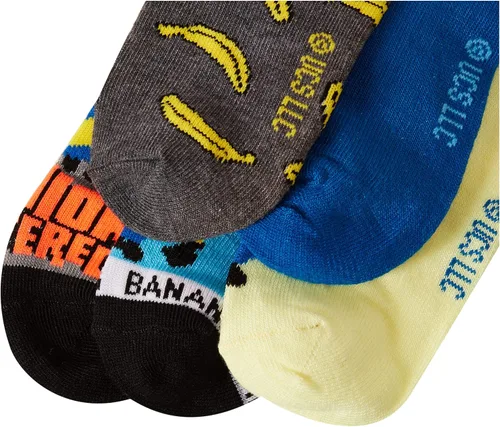 Vista 2 de Despicable Me Paquete de 5 calcetines invisibles para bebés y niños Minions