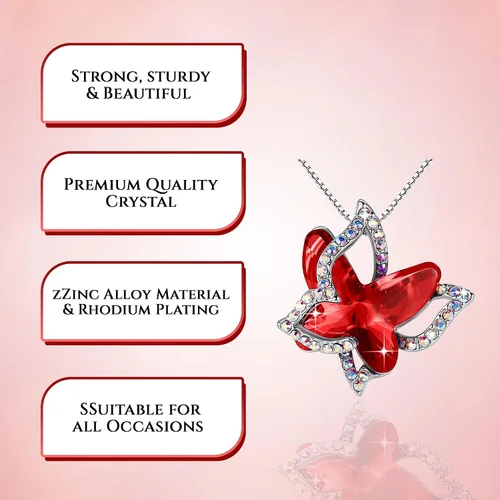 Vista 8 de Style Smith Butterfly Pendant Necklace - Cute Dainty necklaces for your Women, Mom, Daughter, Wife, Ladies, Teen girls, Sister, Friends, Mother